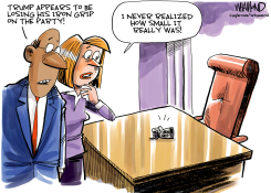 TRUMP LOSING GRIP ON PARTY by Dave Whamond