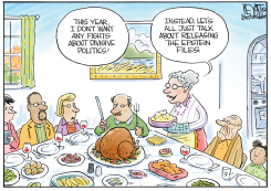 SAFE TOPICS FOR THANKSGIVING by Christopher Weyant