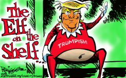 THE ELF ON THE SHELF by Milt Priggee