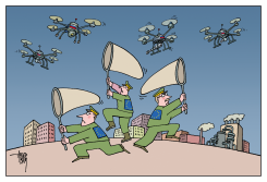 CATCHING RUSSIAN DRONES by Arend van Dam