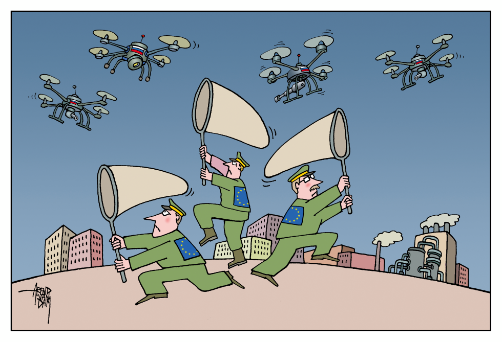 catching Russian drones