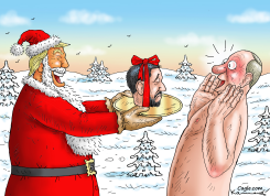TRUMP'S CHRISTMAS GIFT FOR PUTIN by Marian Kamensky