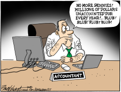 THE END OF PENNIES by Bob Englehart