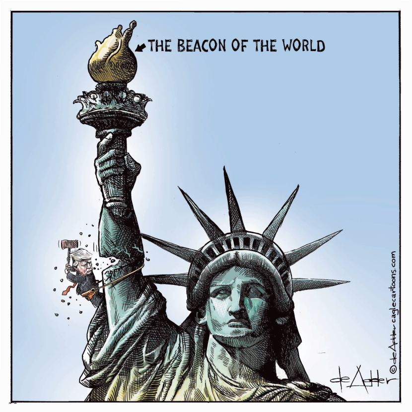 Trump chops beacon of hope
