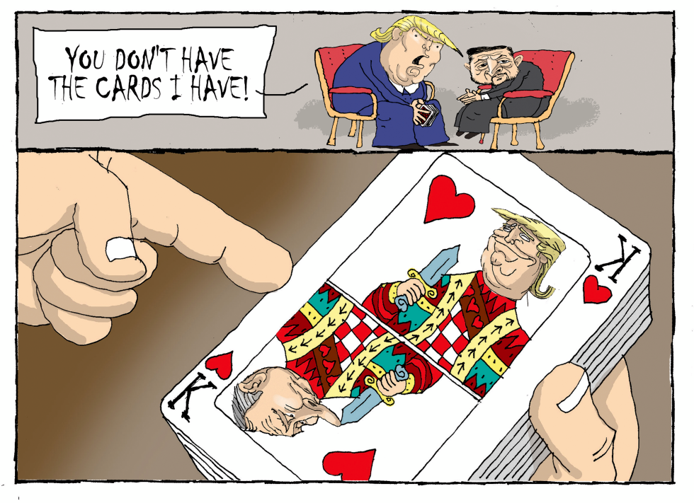 TRUMP AND HIS CARDS