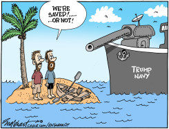 THE NAVY UNDER TRUMP by Bob Englehart