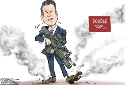 HEGSETH DOUBLE TAP by Jeff Koterba
