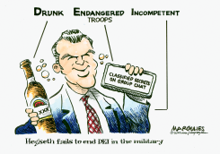 PETE HEGSETH AND DEI IN THE MILITARY by Jimmy Margulies