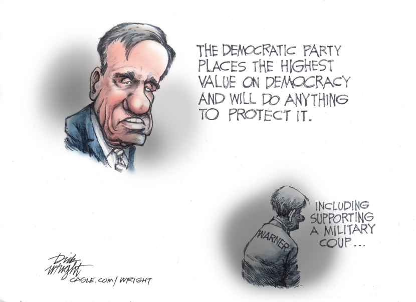 Sen. Warner Supports Military Coup