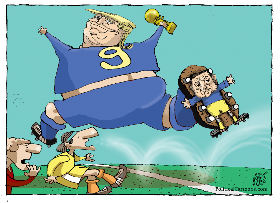 TRUMP WINS A PEACE PRIZE, BUT IN FOOTBALL