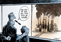 SUCCESSION AND INDUSTRY by Patrick Chappatte