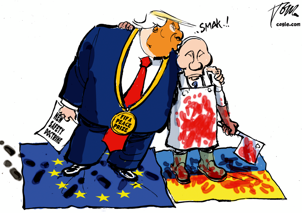 Trump kisses Putin