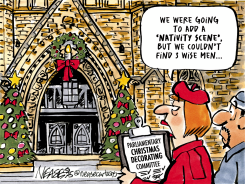 CHRISTMAS DECORATING by Steve Nease