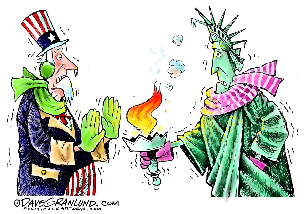 USA arctic blast
