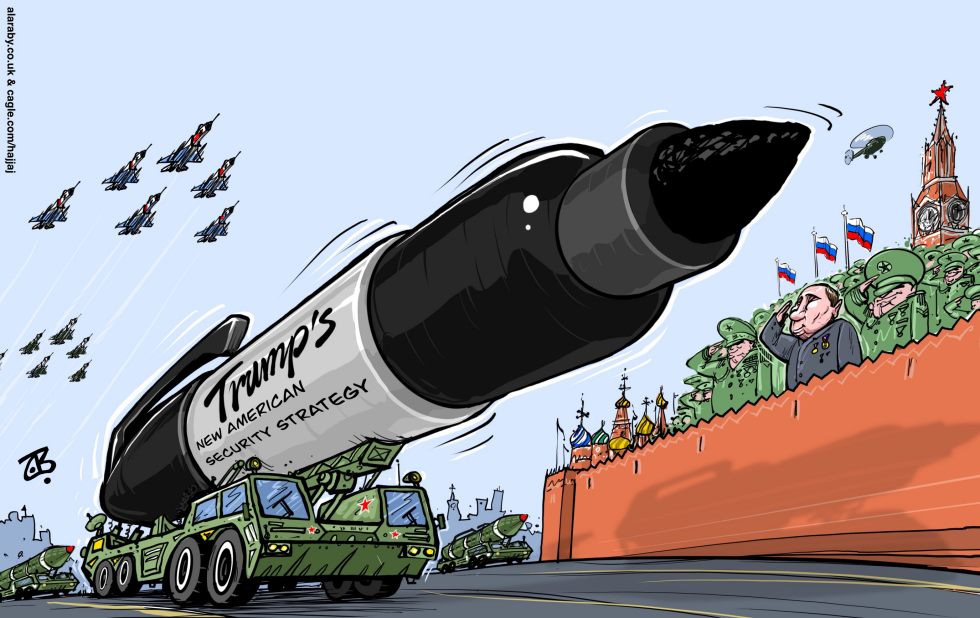 Trump New Security Strategy Putin Sharpie Rocket