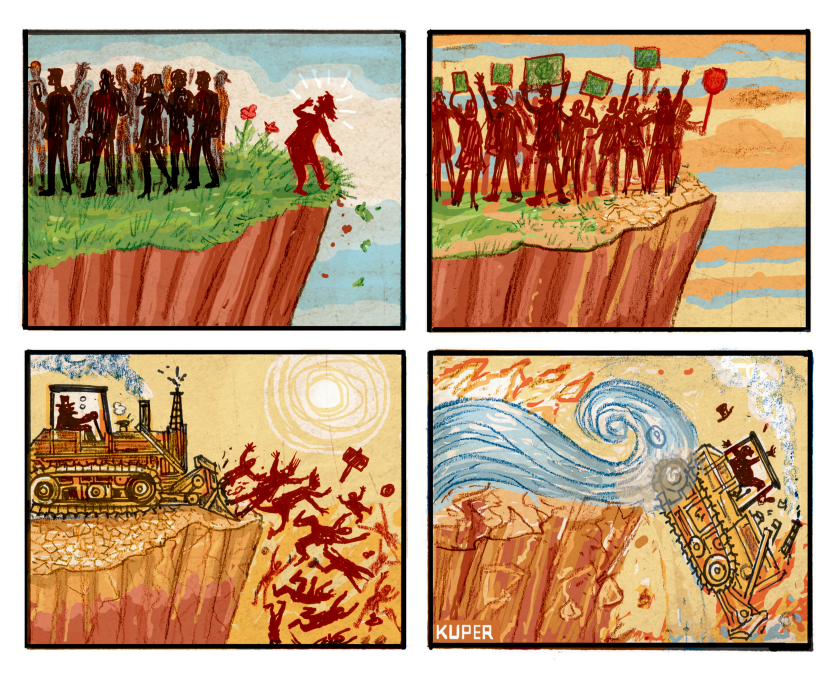 Humanity Pushed Off The Evironmental Cliff