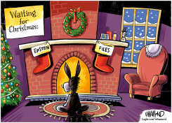 WAITING FOR THE EPSTEIN FILES by Dave Whamond