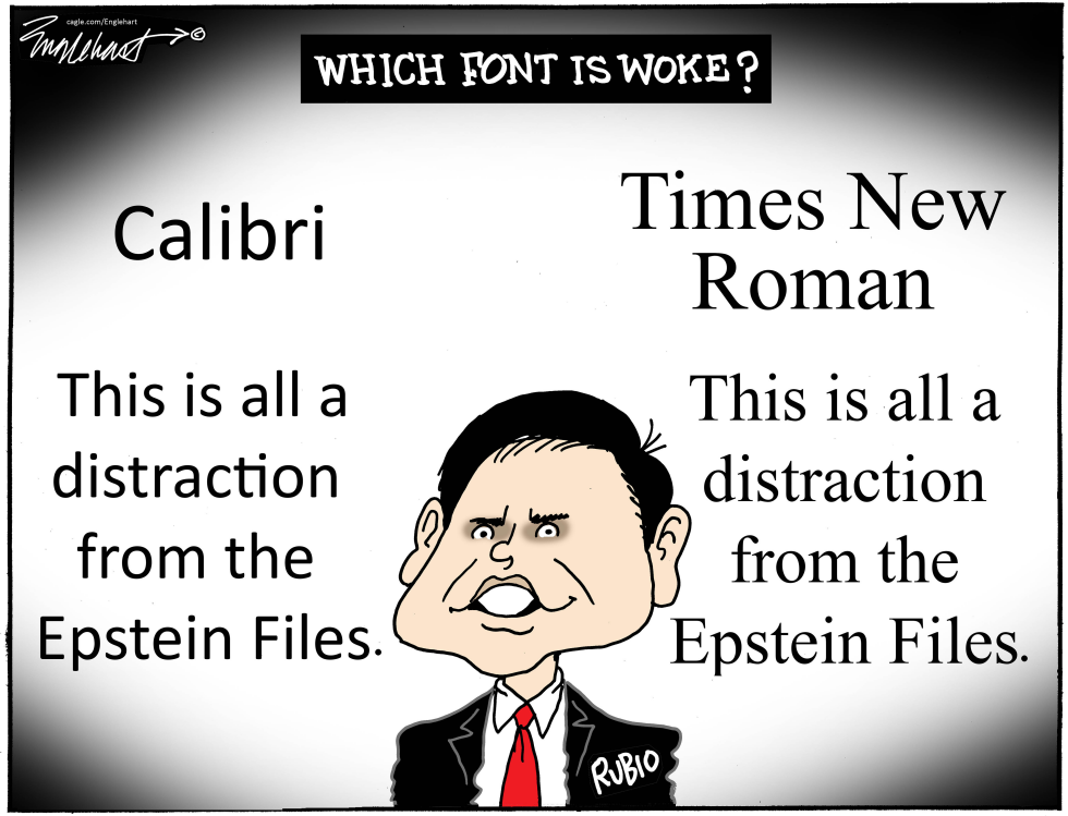 Marco Rubio Changes Fonts