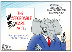 GOP'S NEW HEALTHCARE PLAN by Christopher Weyant