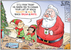 SANTA'S NEW LIST by Christopher Weyant