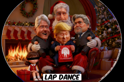 CLINTON, TRUMP, BANNON OM EPSTEINS LAP by Bart van Leeuwen