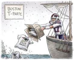 BATTLE FOR AFC EAST by Adam Zyglis