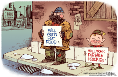 JOBLESS ELF by Rick McKee