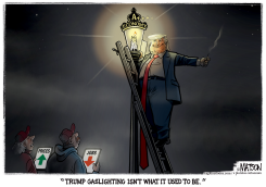 TRUMP GASLIGHTING VOTERS ON THE ECONOMY by R.J. Matson