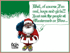REAL SANTA by Terry Mosher