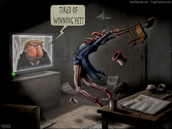 REACTION TO TRUMP ADDRESSING THE NATION by Sean Delonas