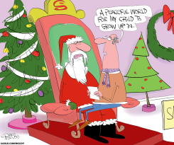 ASKING SANTA FOR PEACE by Gary McCoy