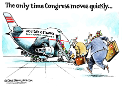 CONGRESS HOLIDAY GETAWAY by Dave Granlund