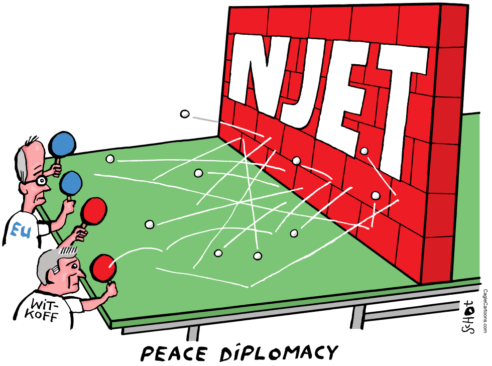 table tennis EU and Witkoff against russian wall