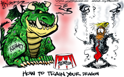 HOW TO TRAIN YOUR DRAGON by Milt Priggee