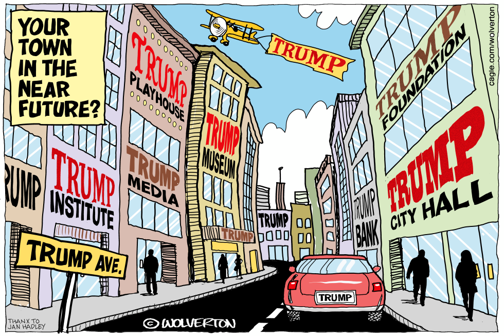 Trump's Name on Every Building in Your Town