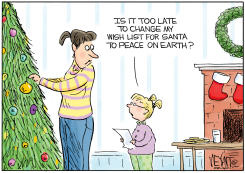 NEW WISH LIST FOR SANTA by Christopher Weyant
