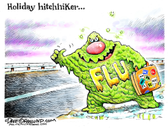 FLU AND HOLIDAYS by Dave Granlund