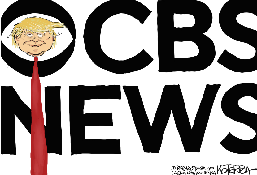 Trump Face Embedded in CBS News Logo Raises Questions