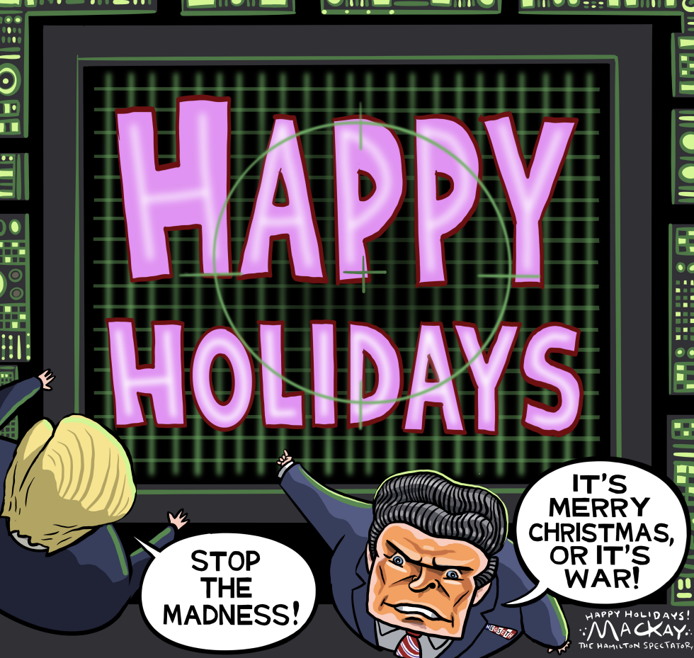 Pete Hegseth declares war on "Happy Holidays"
