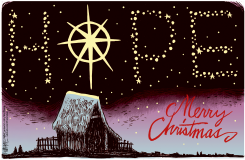 CHRISTMAS HOPE  by Rick McKee