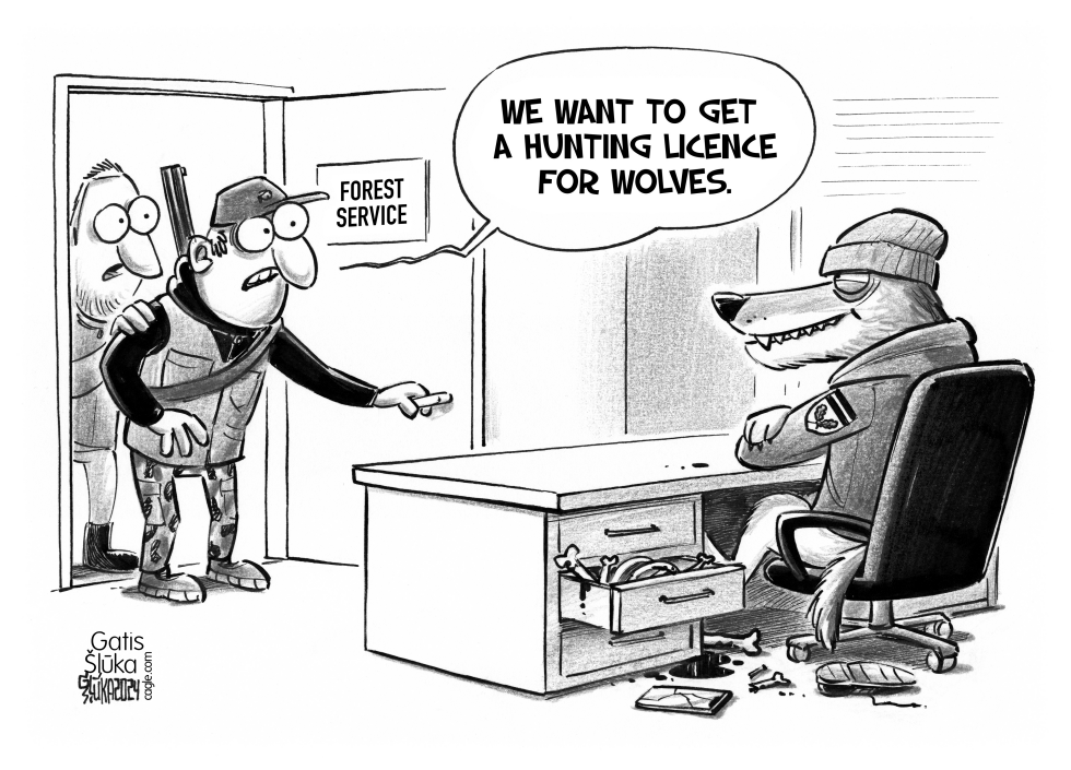 Wolf issues hunting licences for wolves