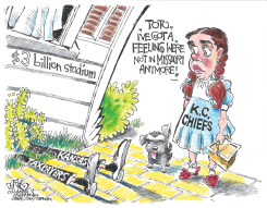 CHIEFS MOVE TO KANSAS by John Darkow