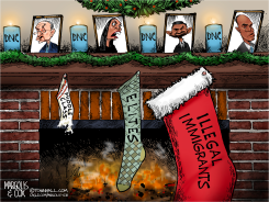 DEMOCRATIC PARTY CHRISTMAS STOCKINGS by Margolis & Cox