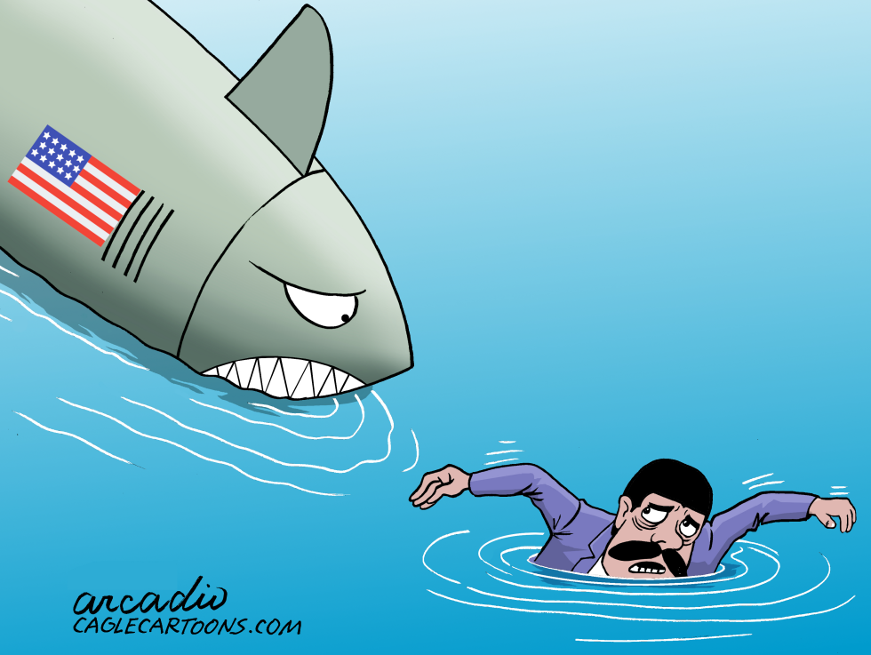 Maduro swims in a volatile Caribbean