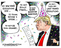 TRUMP RESOLUTIONS 2026 by Dave Granlund