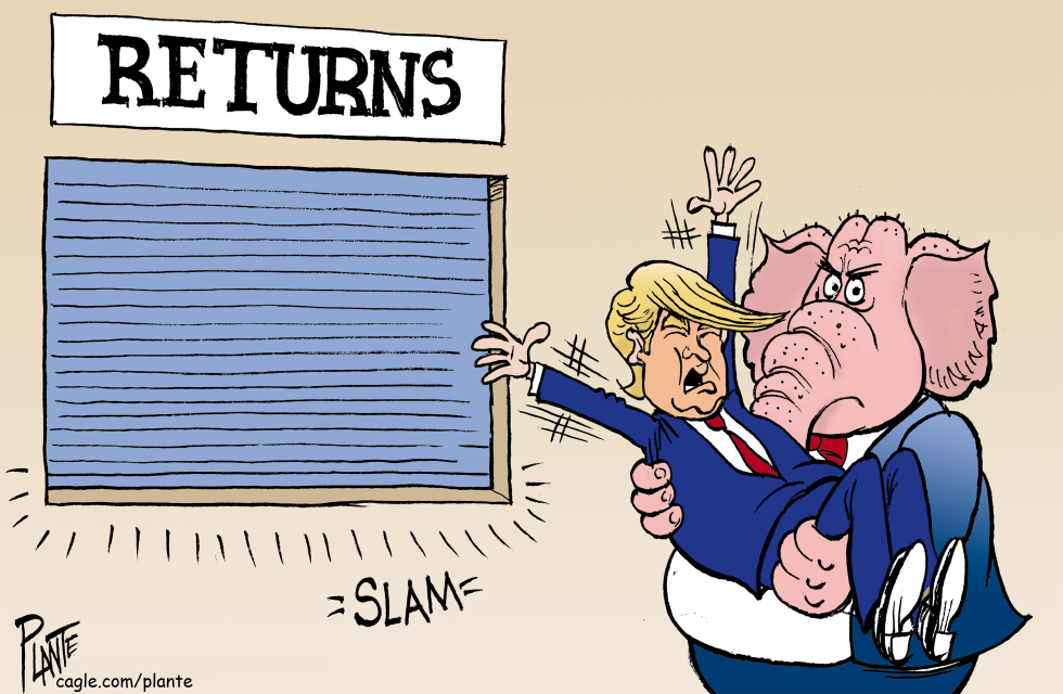 Trump returns