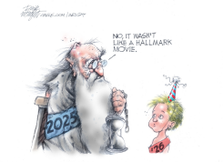 NEW YEAR CARTOON by Dick Wright