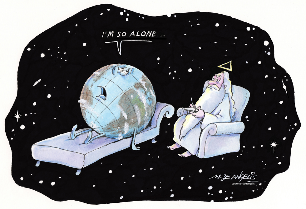 THE WORLD IS ALONE