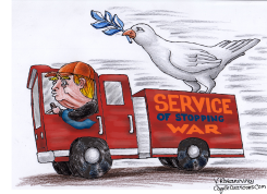 TRUMP SERVICE OF STOPPING WAR by Vladimir Kazanevsky