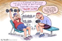 TRUMP NO CLASS BATTLESHIP by Ed Wexler